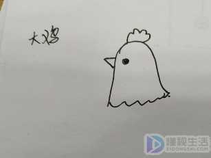 怎么画公鸡的简笔画吗